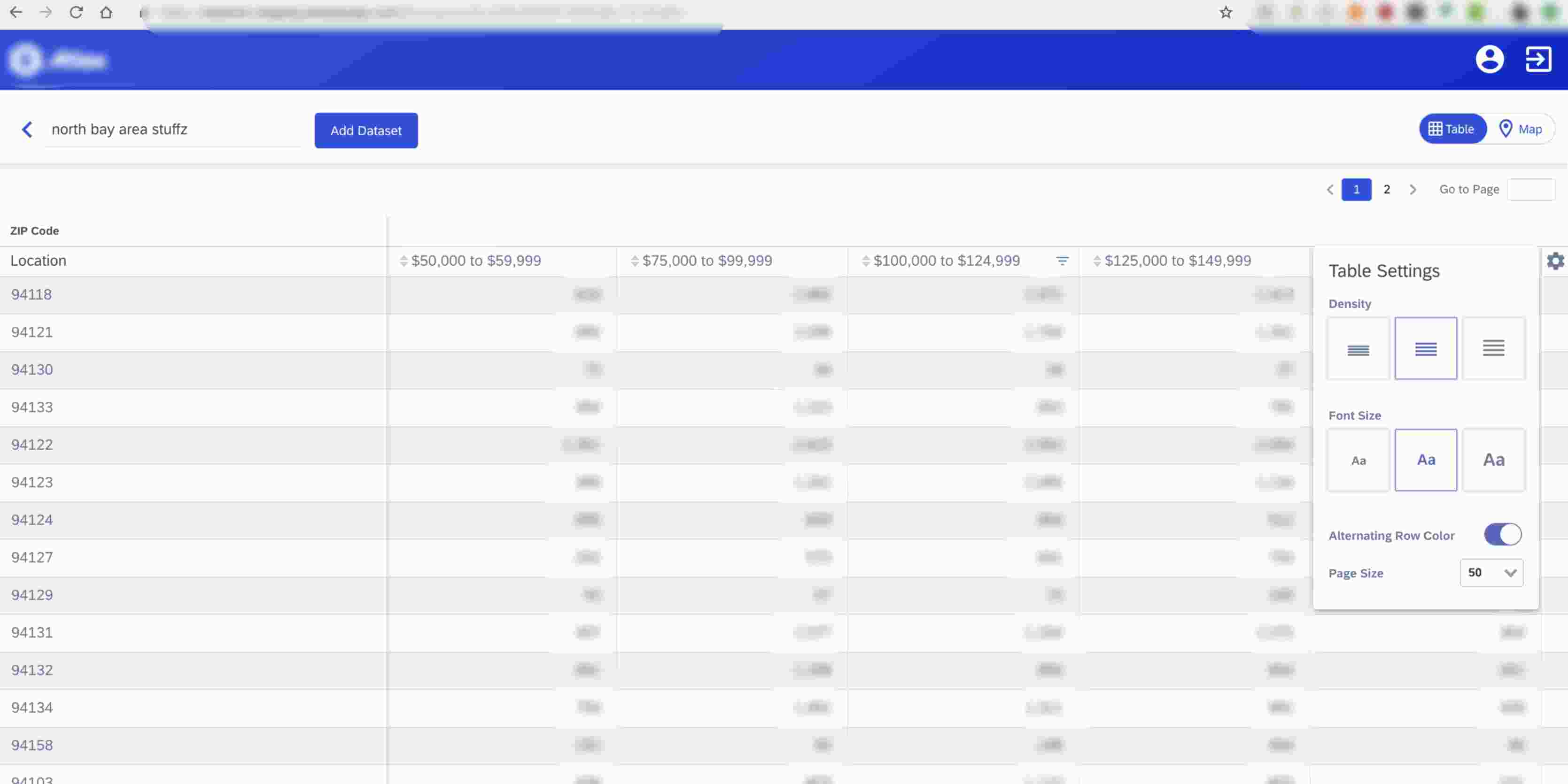 Geo Spatial Data Explorer screenshot